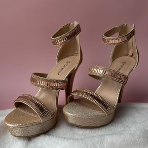 Top Moda Rose Gold stilettos
